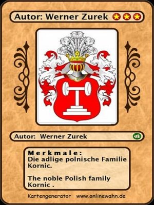 cover image of Die adlige polnische Familie Kornic. the noble Polish family Kornic .